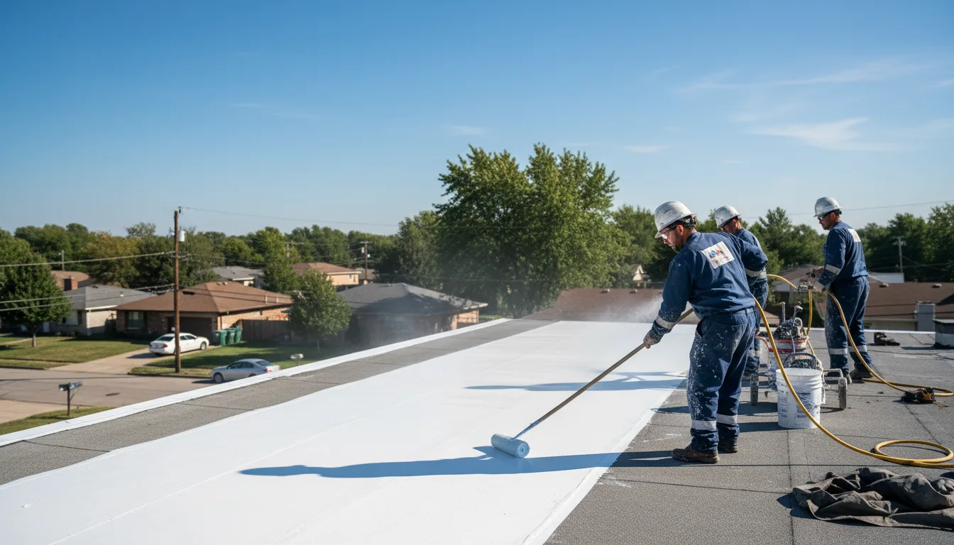 Commercial roof coating in Suitland, MD near me